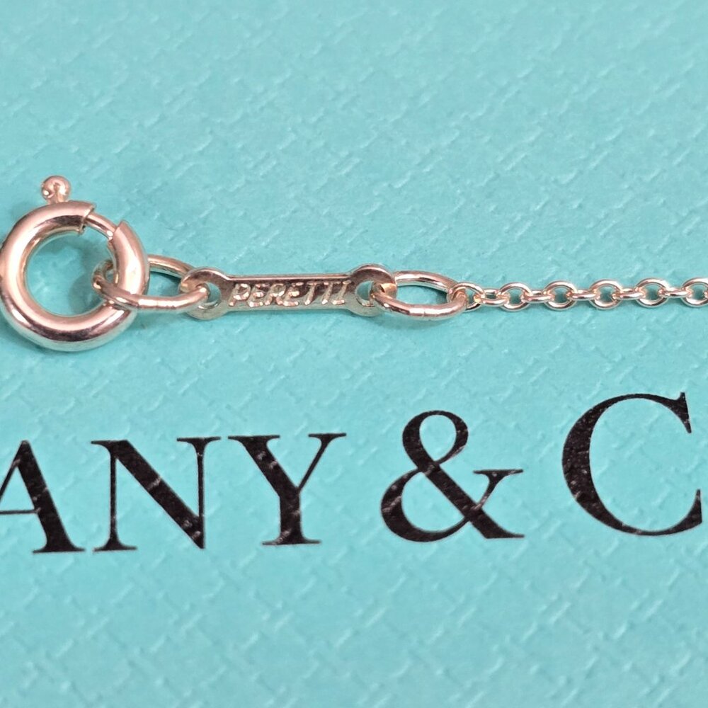 Tiffany & Co. Elsa Peretti Cross Pendant on 16" Chain - Picture 4 of 4